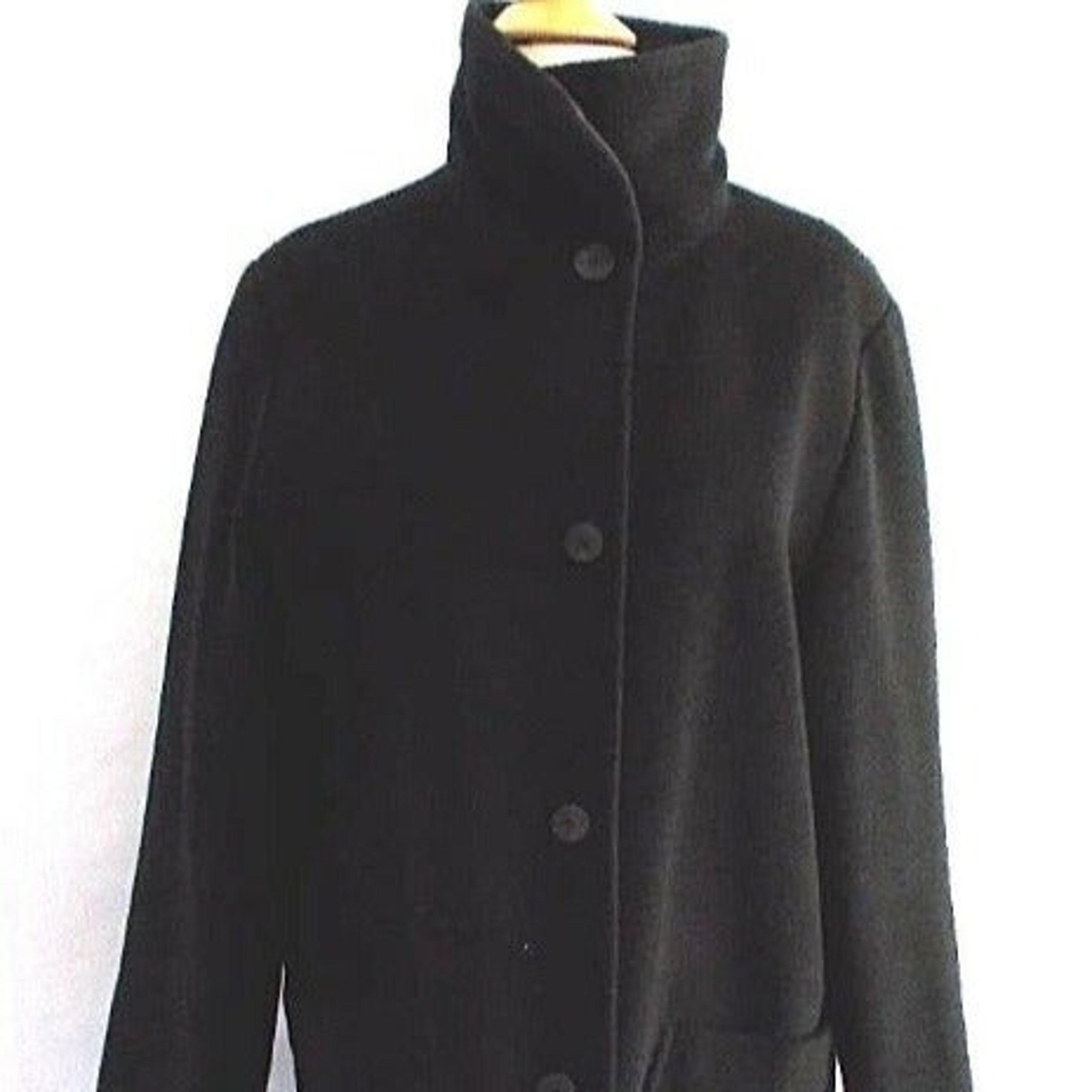 Cinzia Rocca Womens 10R Black Wool Coat
