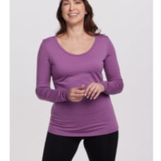 Woolx NIP Womens, Layla V-neck long sleeve top XS