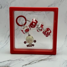 Pop Mart AUTHENTIC POP BEAN Keychain Bag Pendant Handmade Decorations Code 128