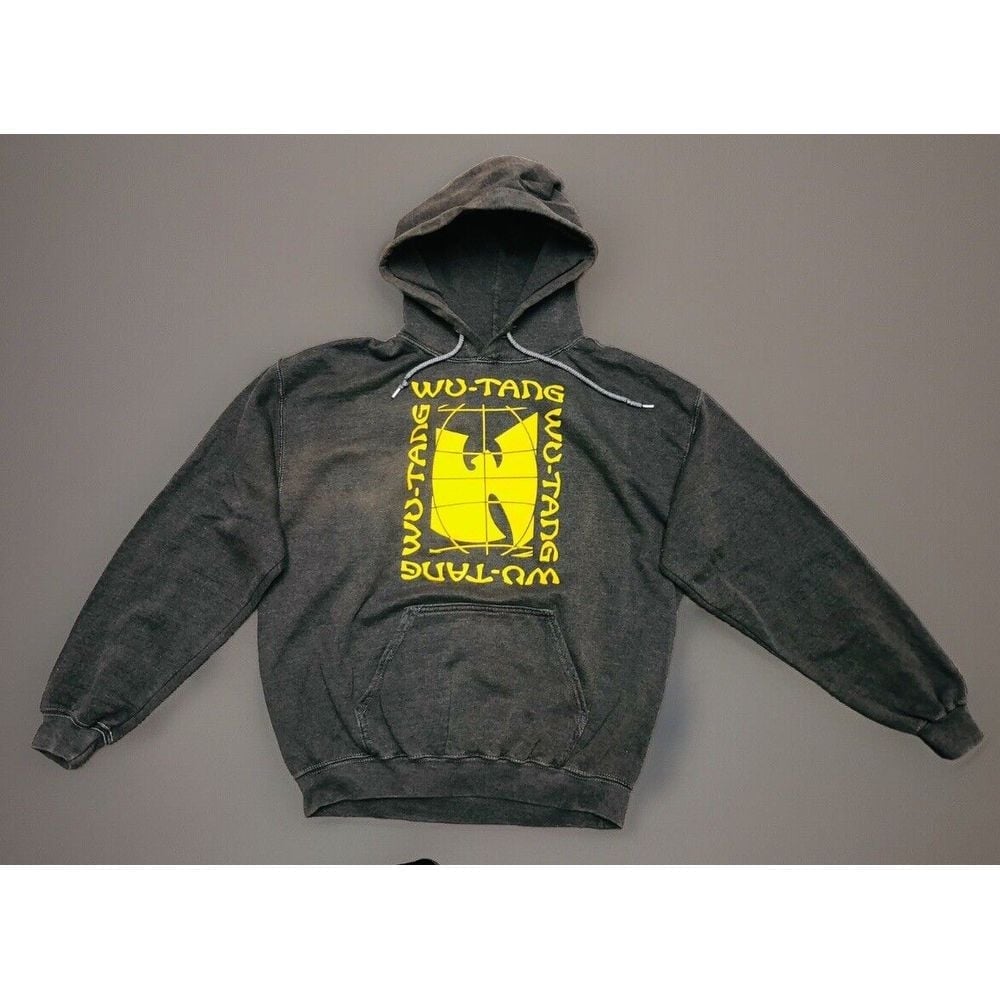 WU-TANG CLAN NORDSTROM WOMEN'S M PIGMENT BLACK GREY HOODIE NEW