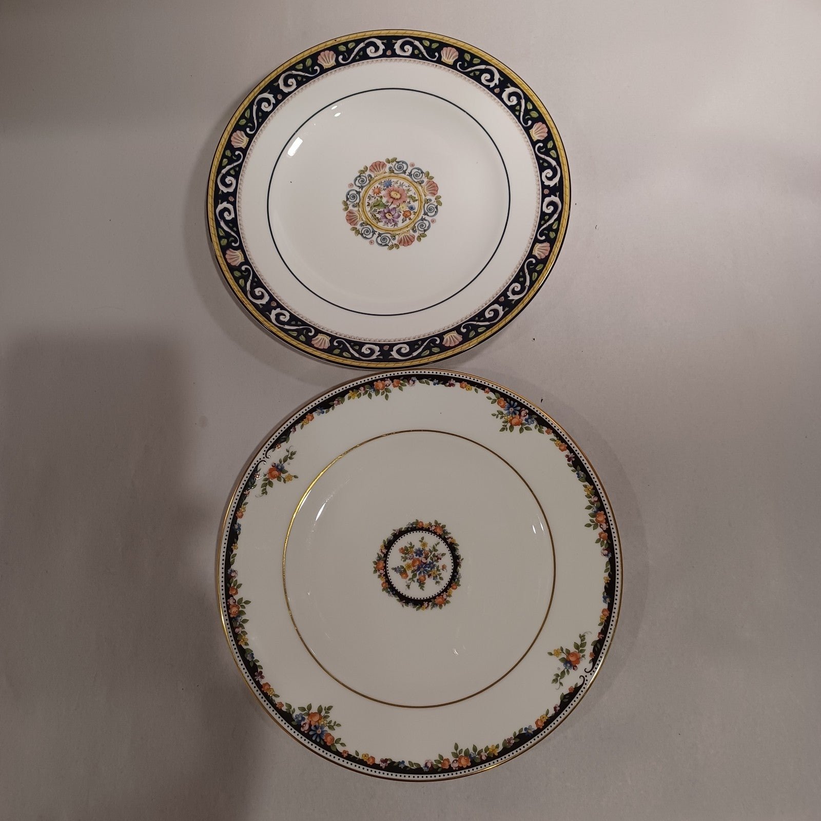 Wedgwood 8 Luncheon or Salad Plates Runnymede and Osborne Pattern Bone China