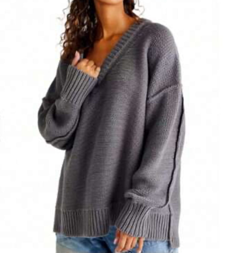 Free People Alli V-Neck Sweater