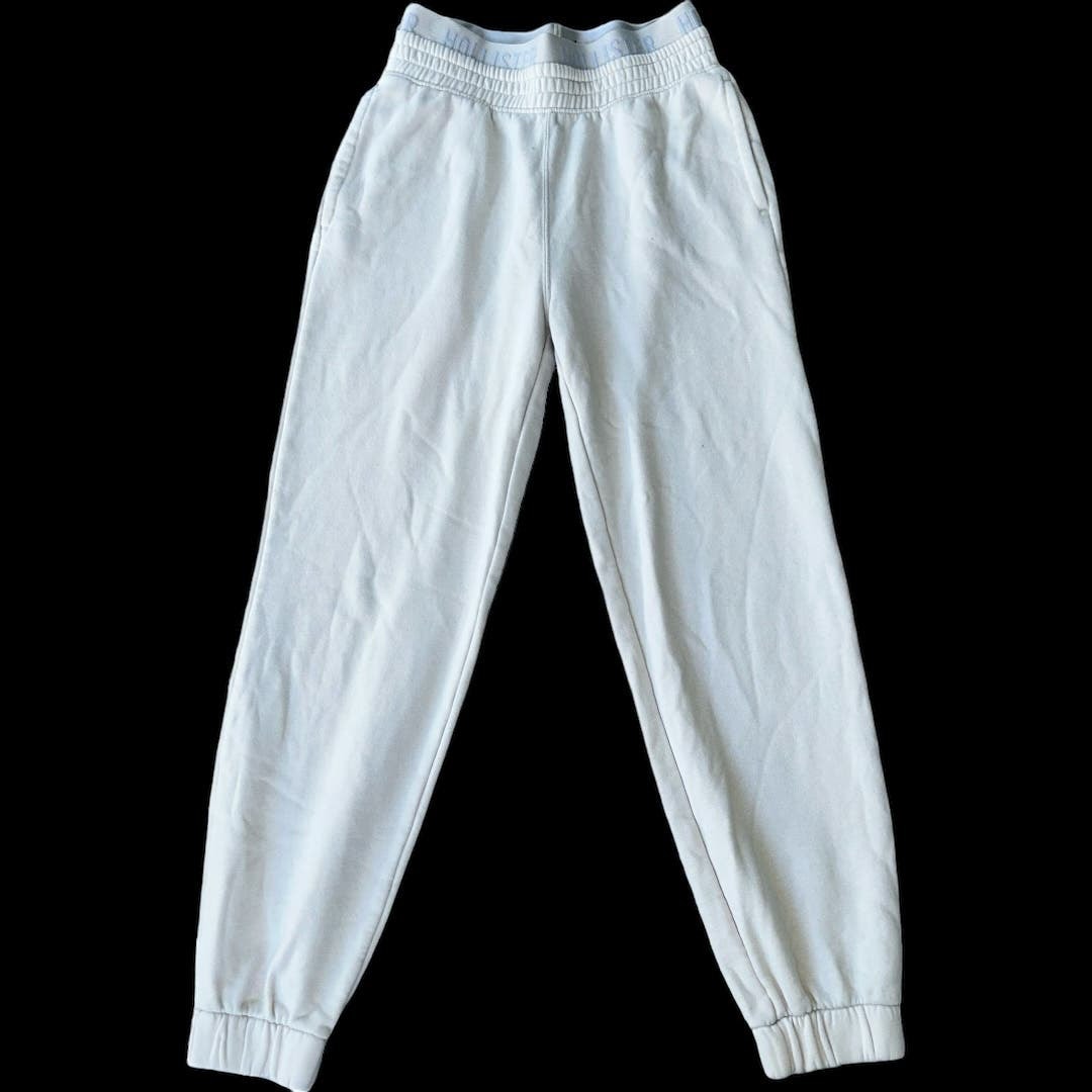 EUC Hollister High Waisted Exposed Logo Elastic Band Heather Gray Sweat Pant XS