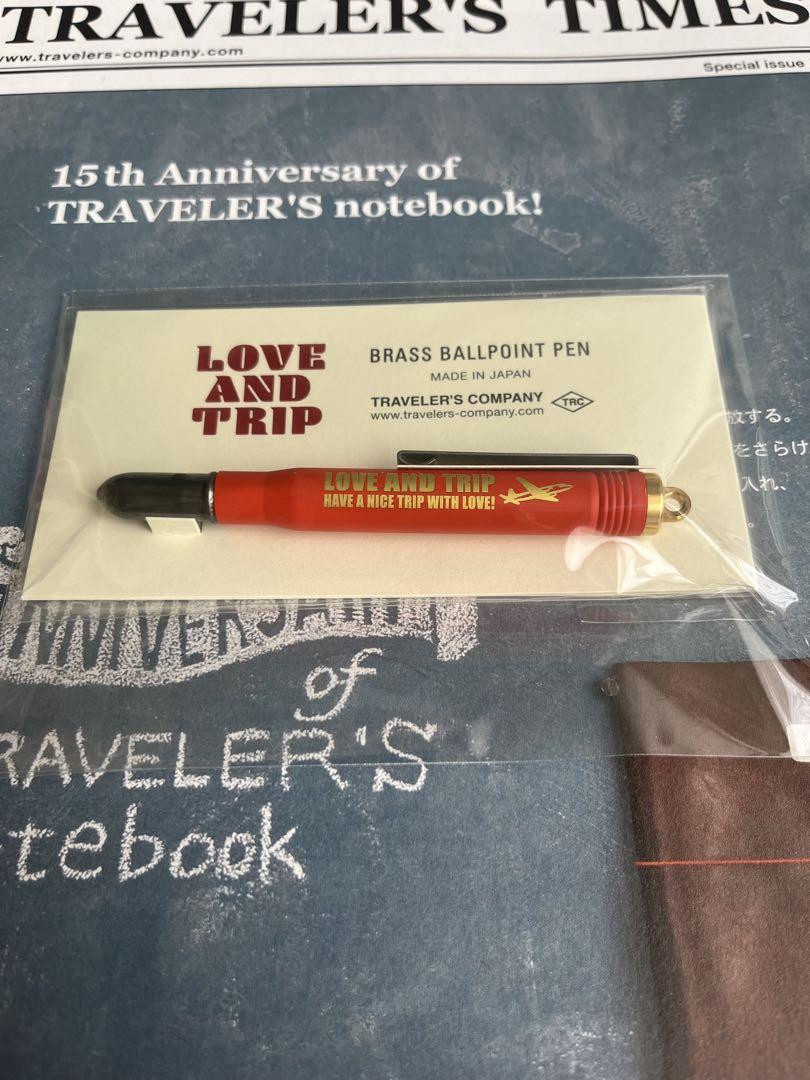 Traveler's Notebook Limited Edition LOVE AND TRIP Ballpoint Pen Red