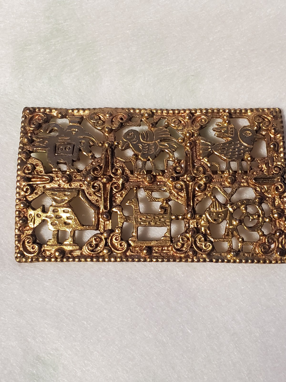 Brooch signed Peruvian art