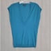 THEORY Size P/Small Teal Azelia Nouvelle Merino Wool Knit V-Neck Sweater Vest