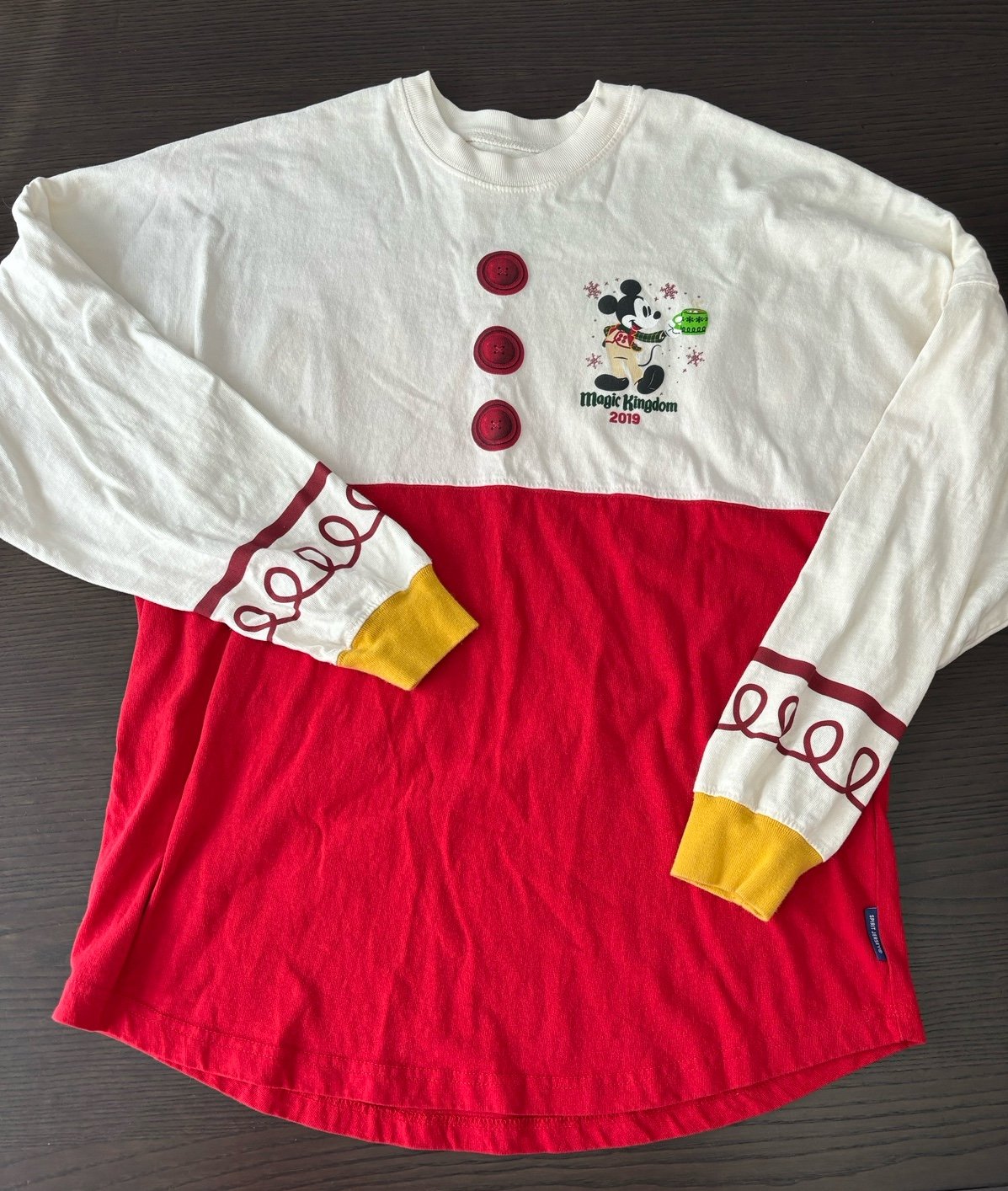 Disney World 2019 Very Merry Christmas Party Spirit Jersey Sz S Mickey Mouse