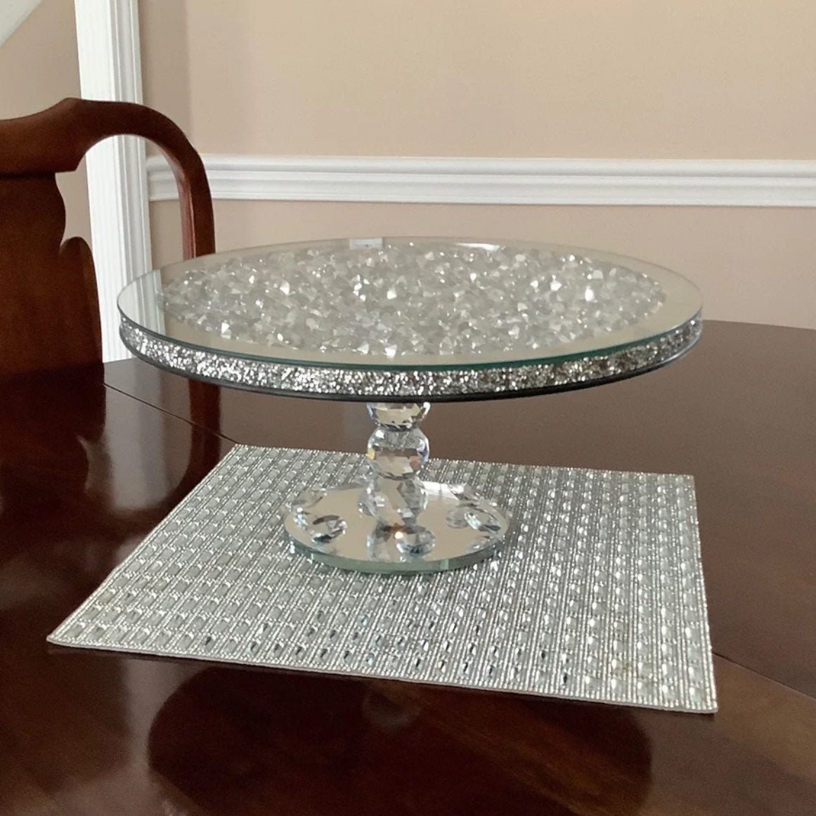 Contemporary Bling Cake Pedestal / Stand
