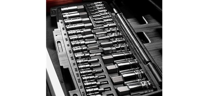 32 Pcs HEX Bit Socket Set | Metric and SAE, S2 CR-V Steel