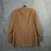 Bill Blass Vintage Brown 100% Camel Hair Jacket Blazer 46R Paisley Lining Solid
