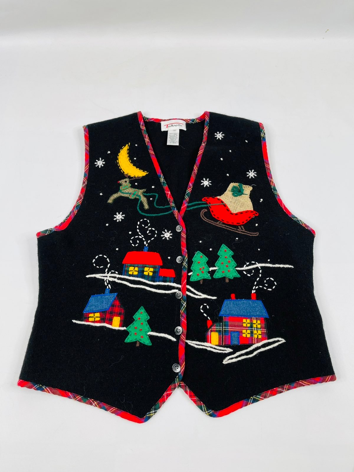 Vintage 90s Ugly Christmas Sweater Vest