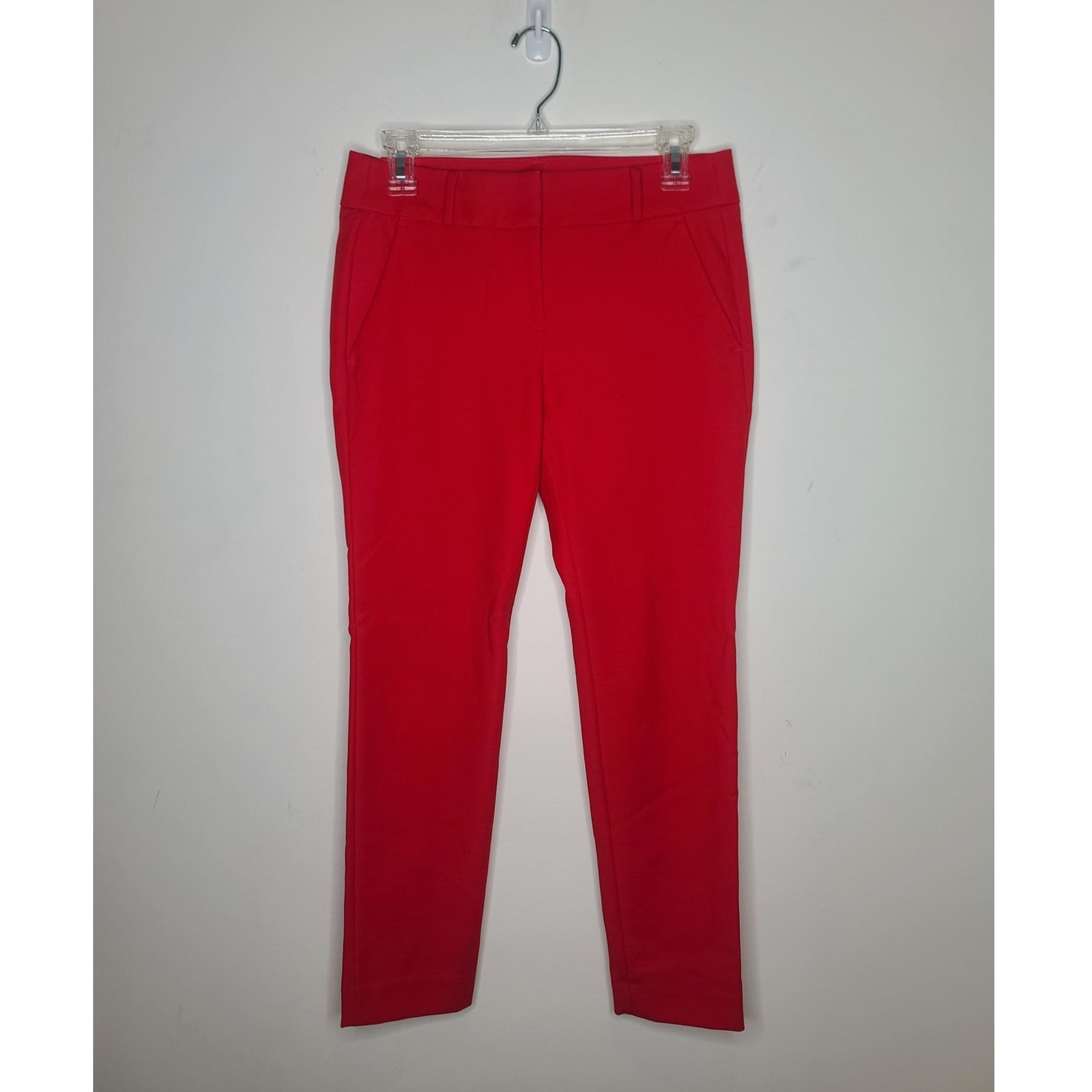 Ann Taylor Loft Marisa Skinny red capri pants - 2 petite / 2p