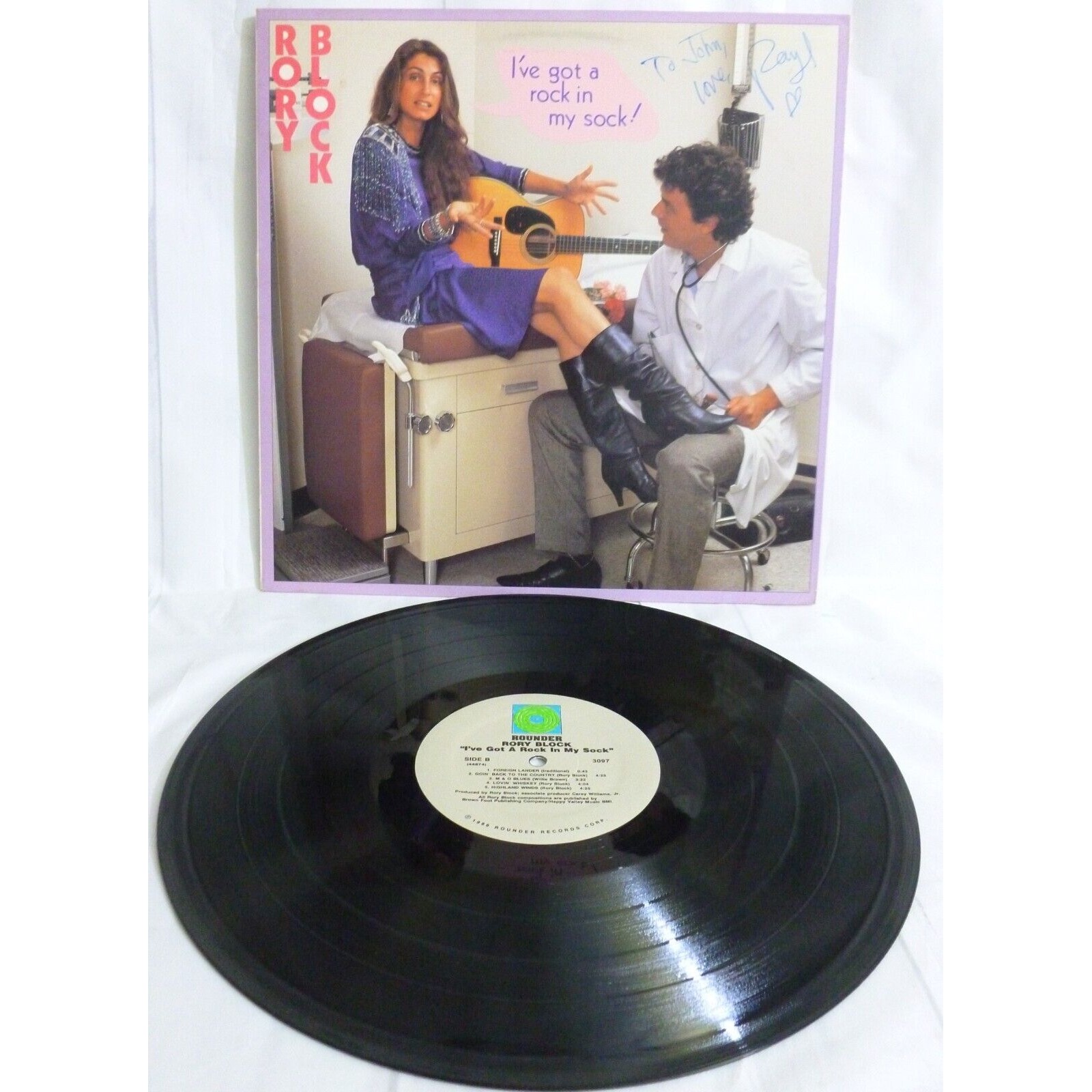 Rory Block – I've Got A Rock In My Sock! - Vinyl LP - Artist Signed /Autographed
