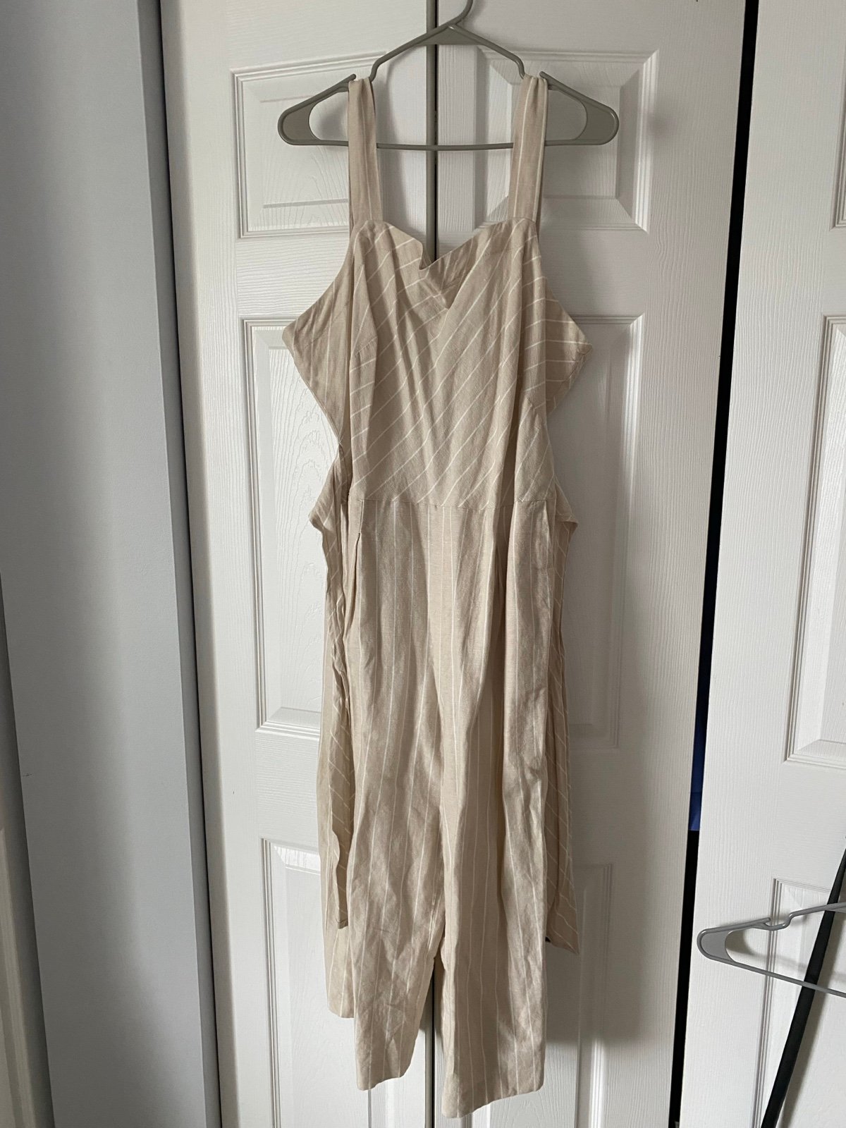 dkny linen jumpsuit