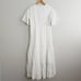 NWT PQ Swim PIlyq White Lace Juniper Water Lily Short Sleeve V-Neck Dress