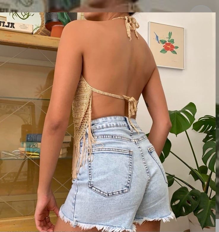 Vintage beaded top