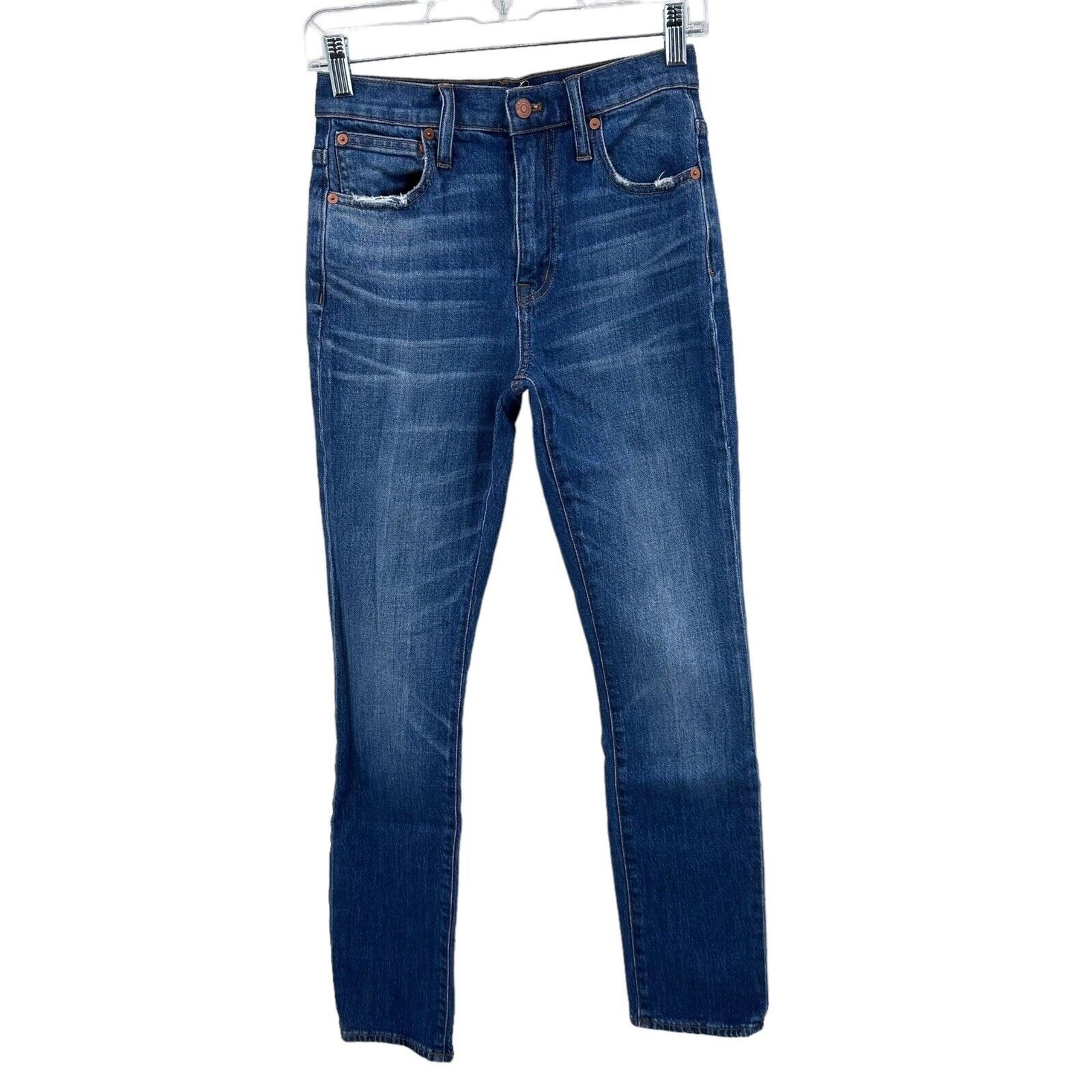 Madewell High Riser Slim Boy Jean Women Designer Denim Jeans School Sz 23x29