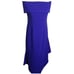 NWT Kimora Lee Simmons Blue Asymmetrical Off-Shoulder Dress Size 2