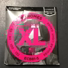 D’Addario chromes XL ECB81-5 regular light gauge guitar string set