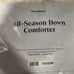 New In Bag BrookLinen All Season Canadian Duck Down King/CalKing Retail 355USD