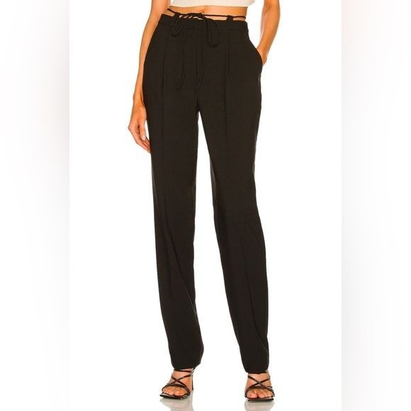L'Academie Blanka Pants, Black, Size S