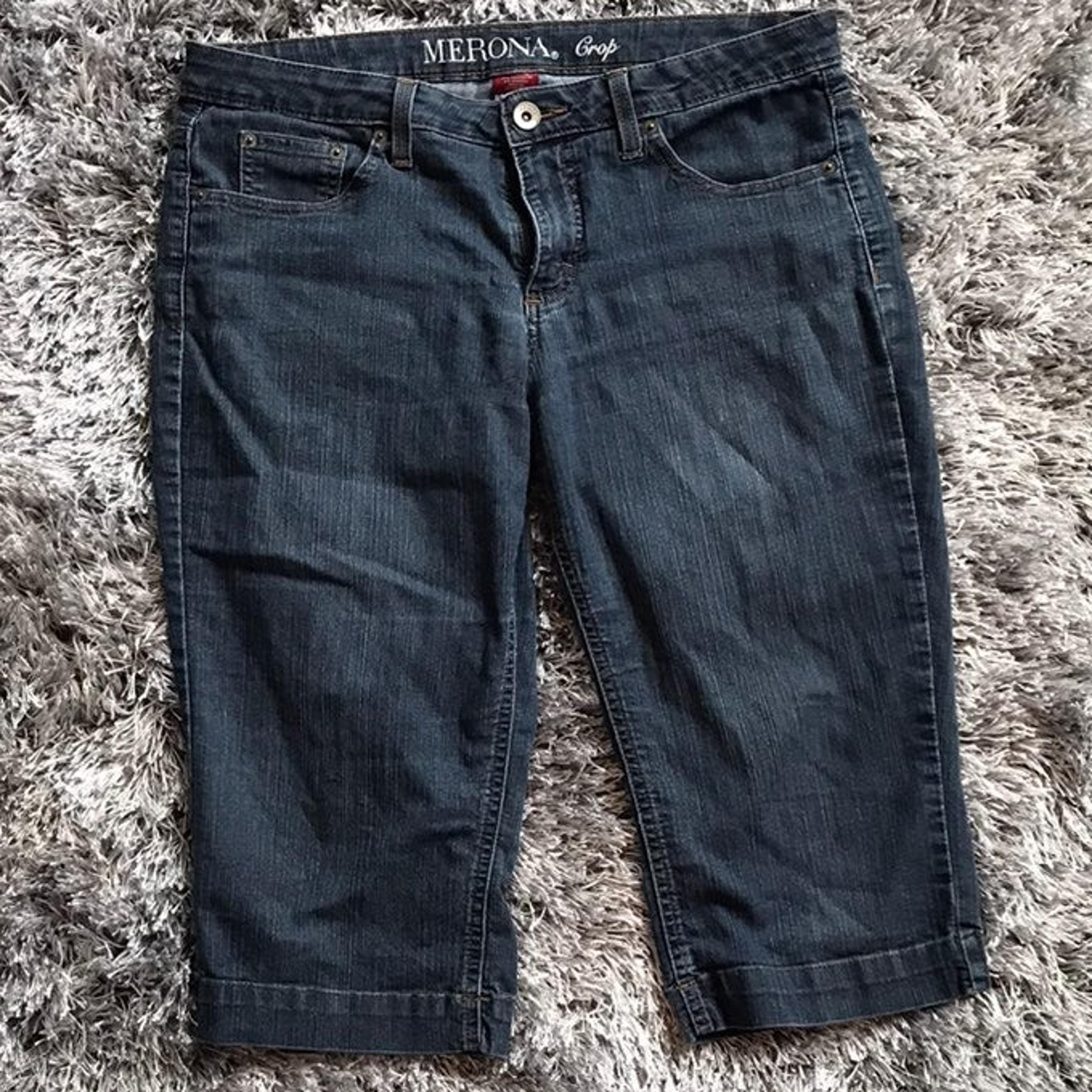 Merona crop jeans 12r fit 4 capris