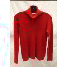 Neiman Marcus 100% Cashmere Red Turtleneck Sweater