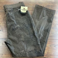 Woolrich Westridge Women Saddle Pant Sz 14 Leather Look Pockets Brown NWT 70