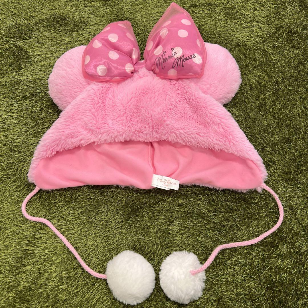 Pink hat with Minnie Mouse ears