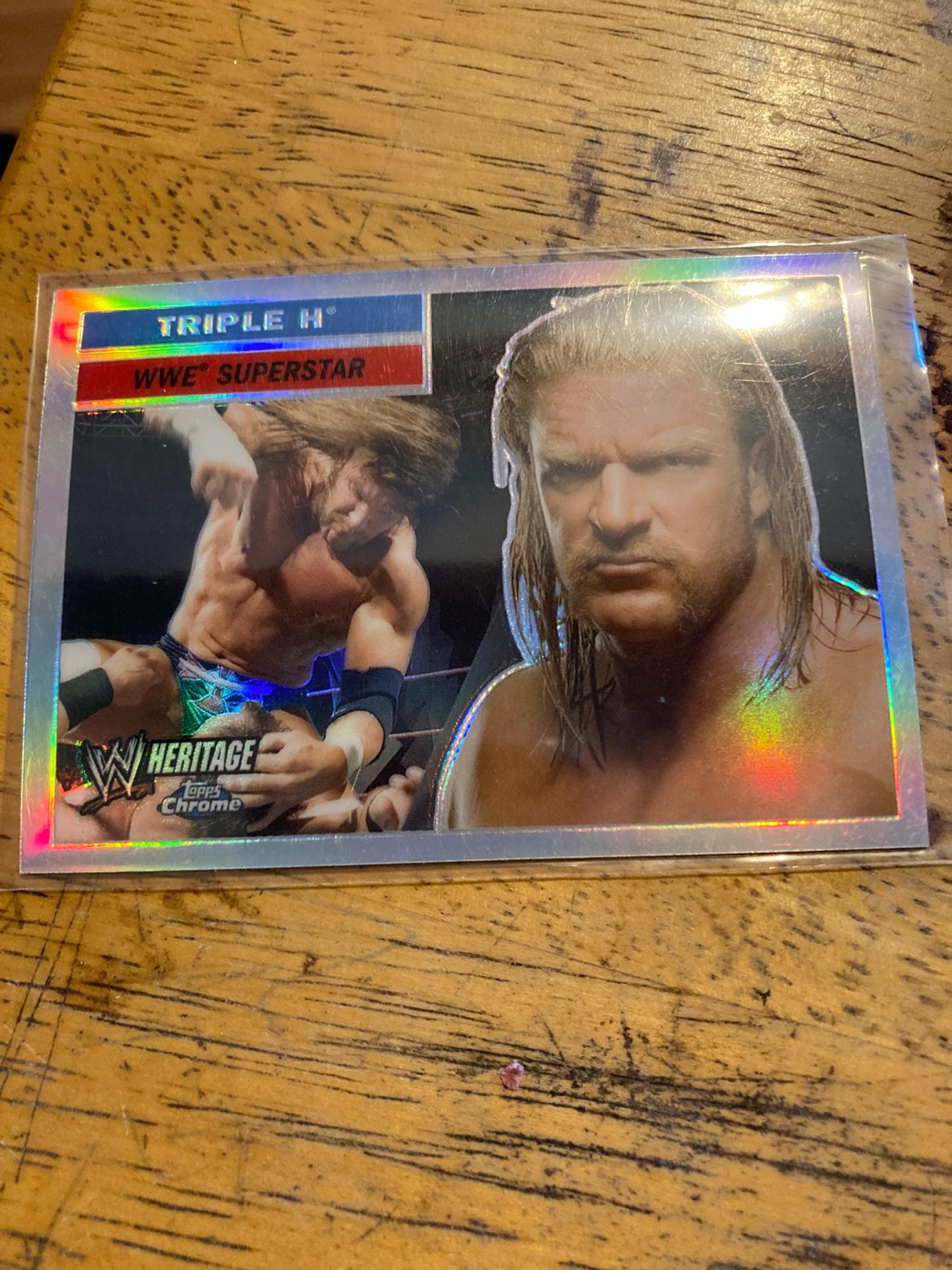 2006 Topps Chrome Heritage REFRACTOR Triple H #28 SP