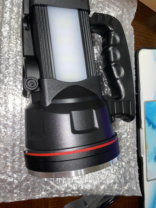Spotlight Flashlight, 12800 mAh Rechargeable Flashlights High Lumens, Mul