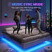 Floating Bed Frame Queen Size with LED Lights, Low Profile Platform Bed