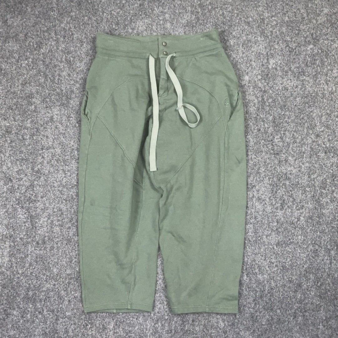 Free People Movement Pants Womens Size M Green Capri Casual Wide Leg