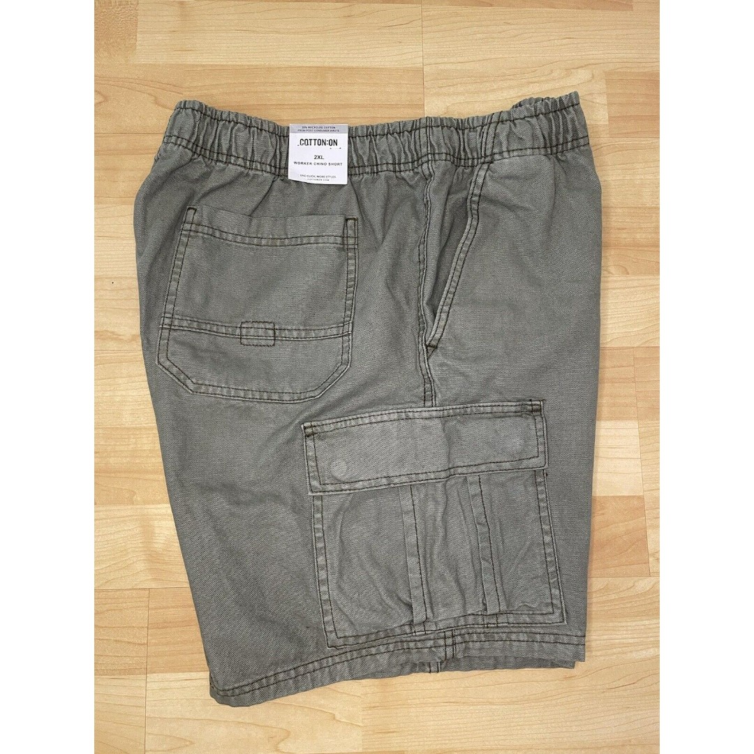 NWT Cotton On Men’s Worker Chino Short Size 2XL 100% Cotton
