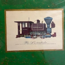 1960’s Evelyn Curro Train Locomotive Engine Print