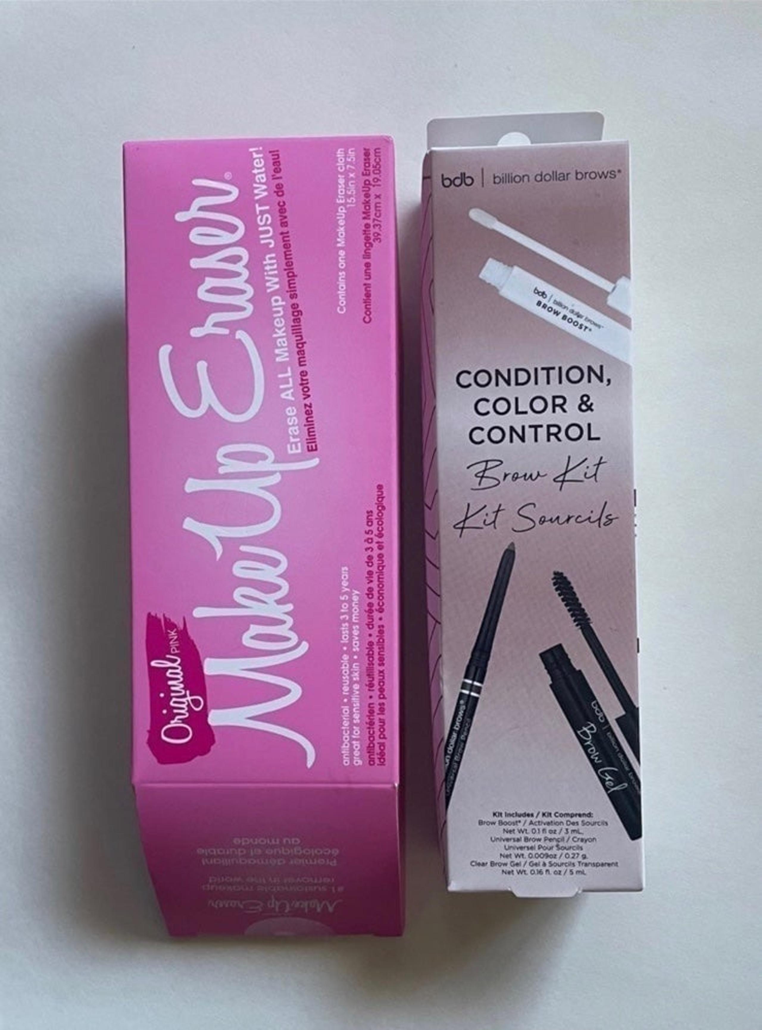 Billion Dollar Brows Kit & Original Pink Makeup Eraser