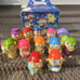 Vintage Glo Friends Lot of 12 Finger Puppets Complete Set from Wendy's 1980s