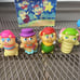 Vintage Glo Friends Lot of 12 Finger Puppets Complete Set from Wendy's 1980s