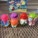 Vintage Glo Friends Lot of 12 Finger Puppets Complete Set from Wendy's 1980s