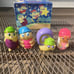 Vintage Glo Friends Lot of 12 Finger Puppets Complete Set from Wendy's 1980s