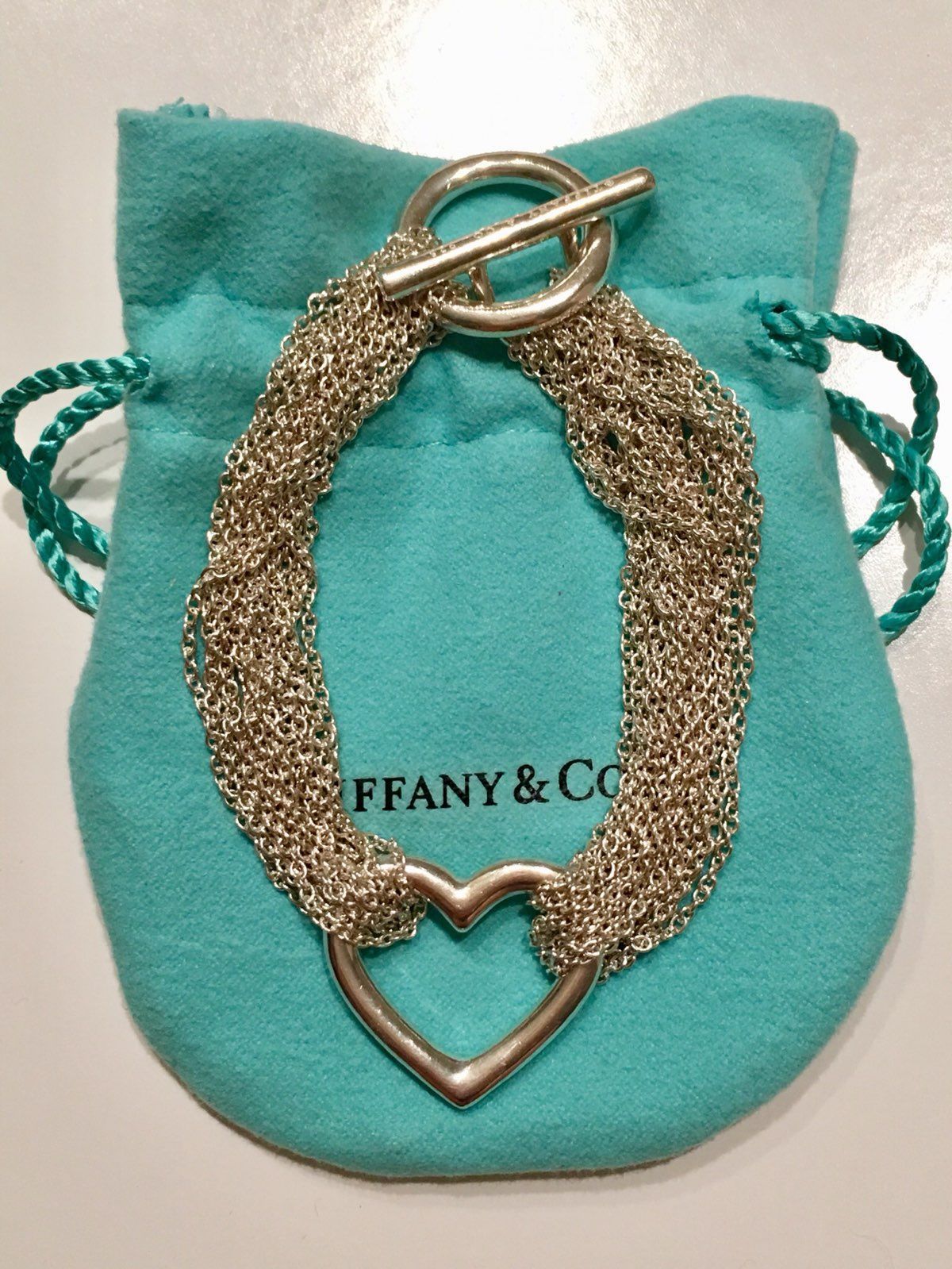 Auth. T&Co. Multi Chain Heart Bracelet