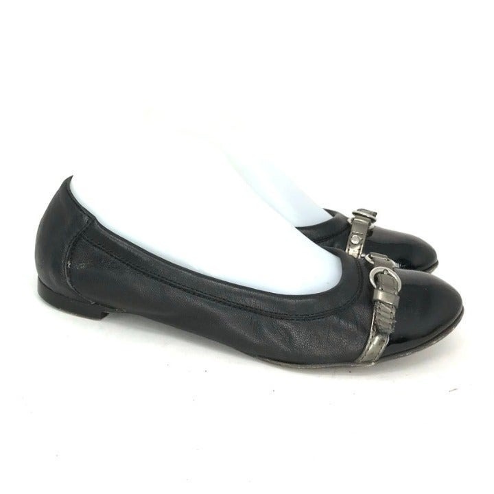 AGL Womens D558034 Black Ballets Flats