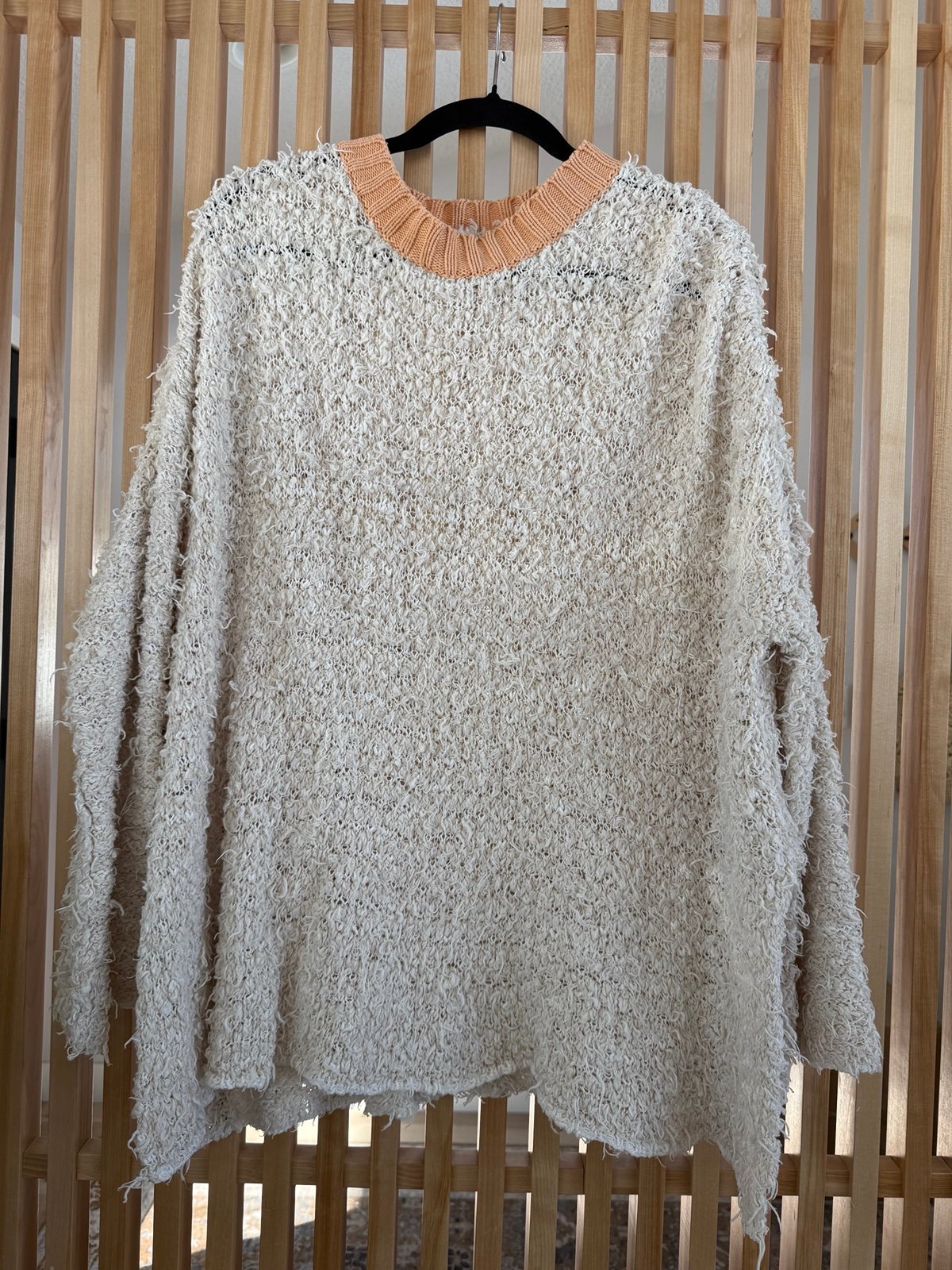 Free People Cream Knit Sweater XS