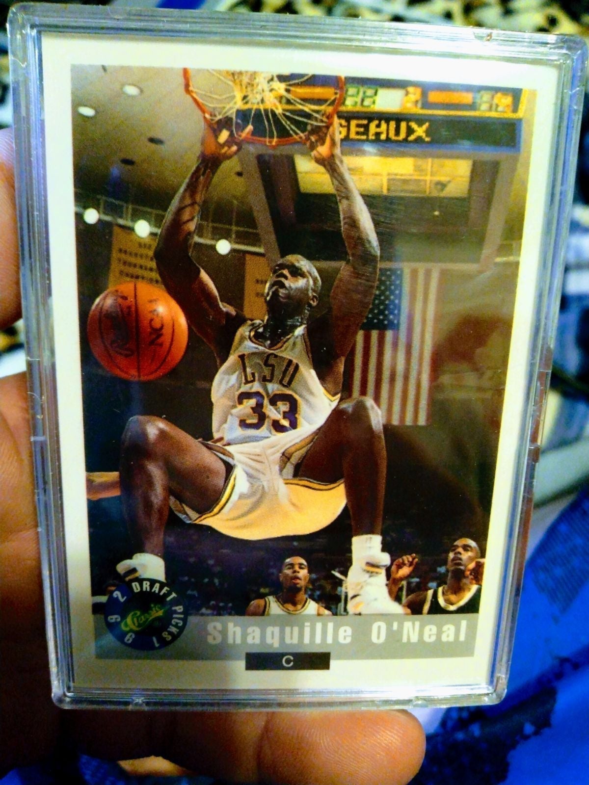 Shaquille O'Neal's official rookie card
