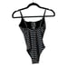 New Sea Level Swim Women's Lace Up One Piece Swimsuit Stripe Size 4