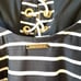 New Sea Level Swim Women's Lace Up One Piece Swimsuit Stripe Size 4
