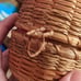 Wabanaki Yarn Basket Native American Vintage Ash & Sweetgrass Basket
