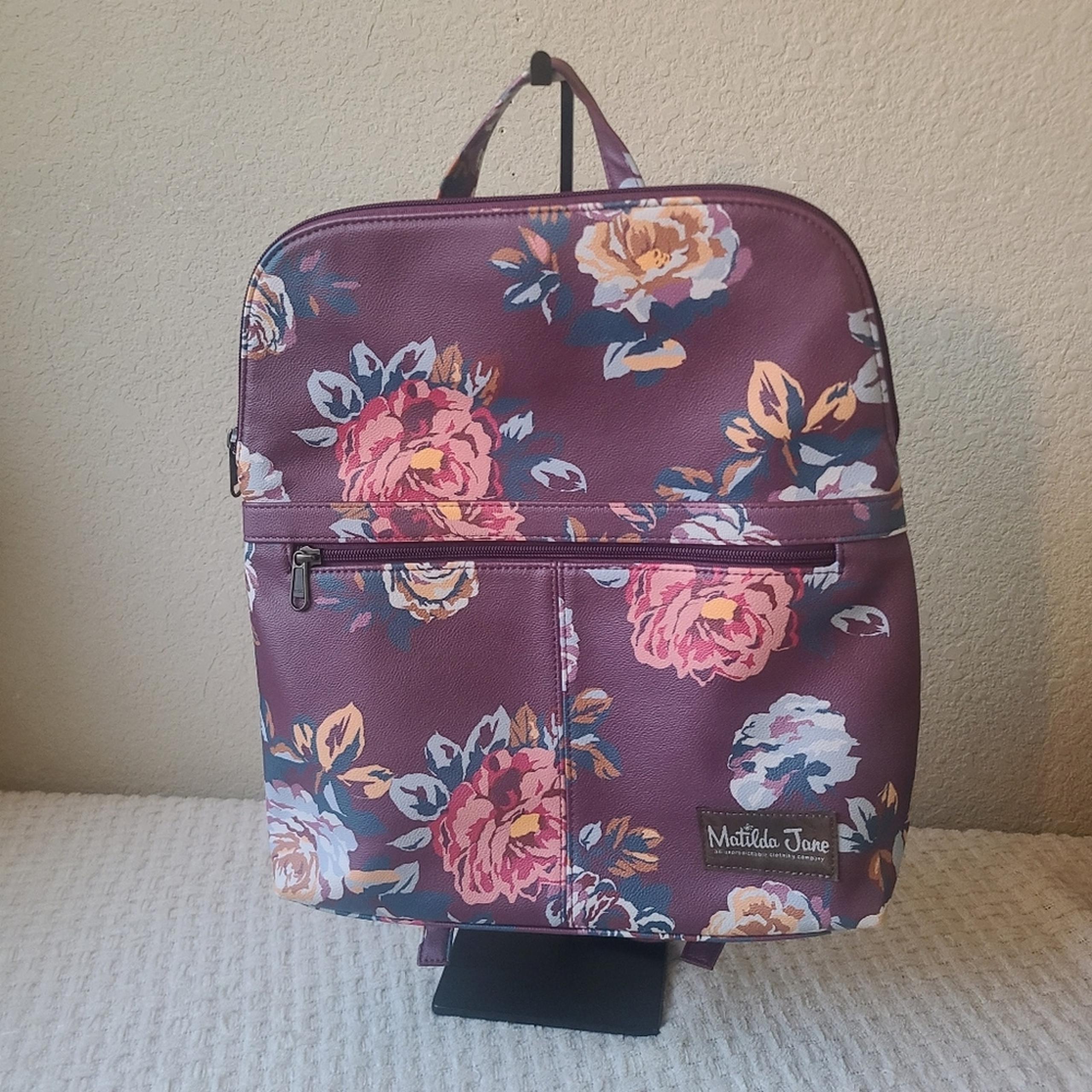 Matilda Jane Multicolor Floral Plum Women's Backpack
