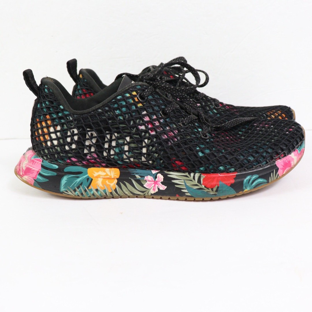 Nobull Floral Mesh Runner Midnight Tropical Sneakers size M7/ W8.5