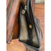 Vintage Fendi Stripe Leather Makeup Bag